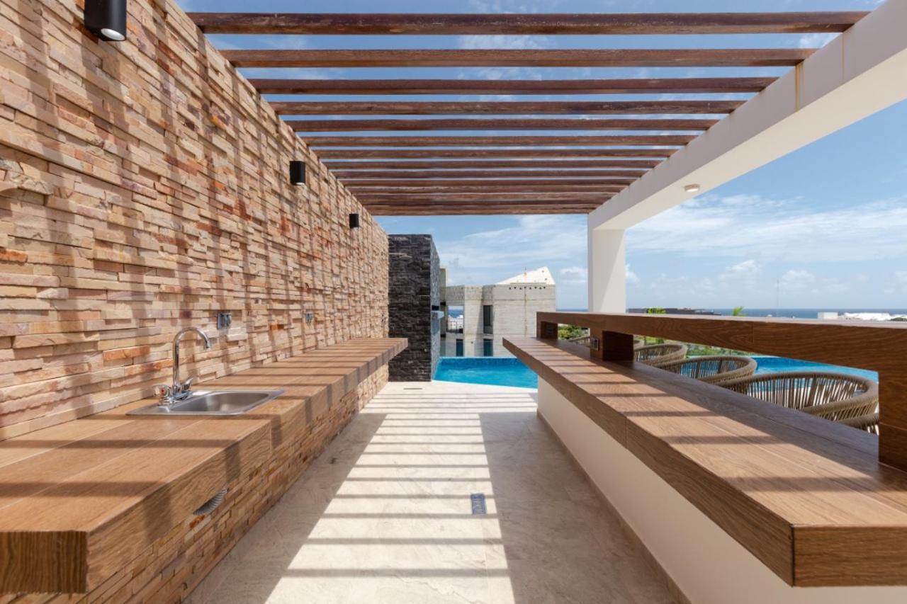 Luxury Dep Whit Pool Apartment Плая дел Кармен Екстериор снимка